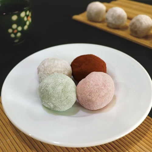 Japanese Rice Cake Mochi Daifuku – 4 Variety Pack of Red Bean, S...