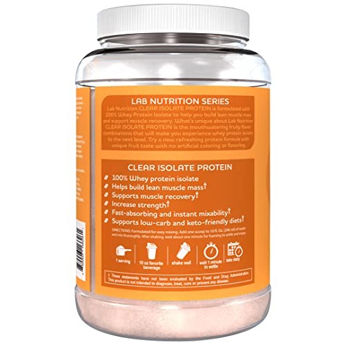 Lab Nutrition Gol Advance Clear Isolate Protein, 100% Whey Prote