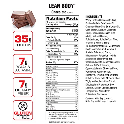 LABRADA Nutrition – Lean Body High Protein Meal Replacement Shak...