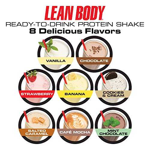 Lean Body Ready-to-Drink Banana Protein Shake, 40g Protein, Whey...