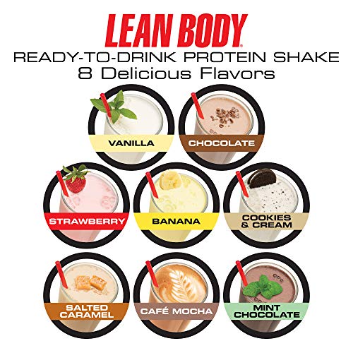 Lean Body Ready-to-Drink Banana Protein Shake, 40g Protein, Whey...