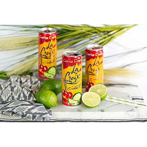 Lacroix Cúrate Cerise Limon Sparkling Water, Cherry Lime, 12Oz S