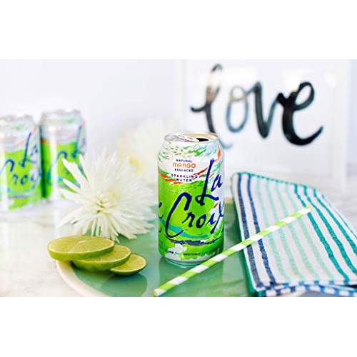 Lacroix Sparkling Water, Mango 12Oz Cans, 12 Pack, Naturally Ess