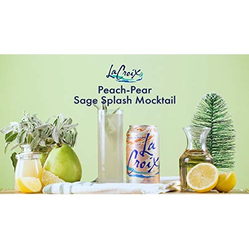 Lacroix, Sparkling Water, Peach-Pear, 12 Fl Oz Pack Of 8