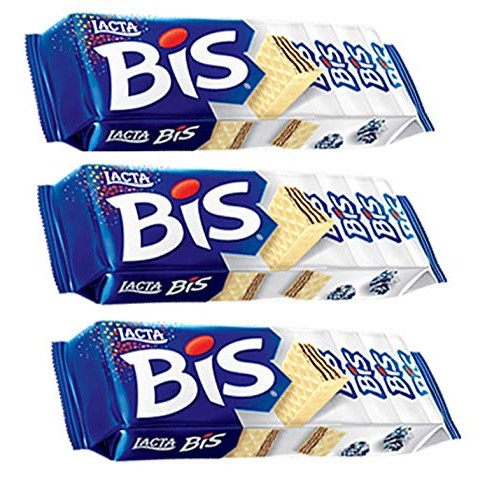 Lacta - Bis - White Chocolate Wafer - 4.44 Oz Pack Of 03 | Waf