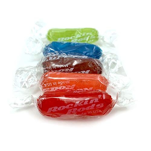 Laetafood Assorted Rockin Rods Hard Candy, Fruit Flavored Candy