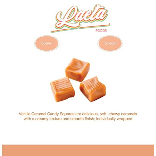 Laetafood Kraft Classic Chewy Caramel Squares Candy, Individuall