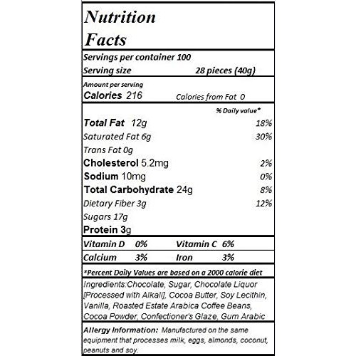 Laetafood Premium Dark Chocolate Covered Espresso Coffee Beans C