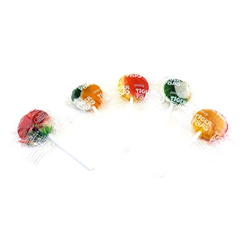 Laetafood Tiger Lollipops Original Assorted Pops Suckers Fruit F