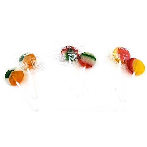 Laetafood Tiger Lollipops Original Assorted Pops Suckers Fruit F