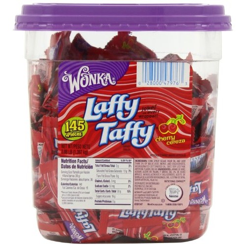 Laffy Taffy Candy Jar, Cherry, 145 Count