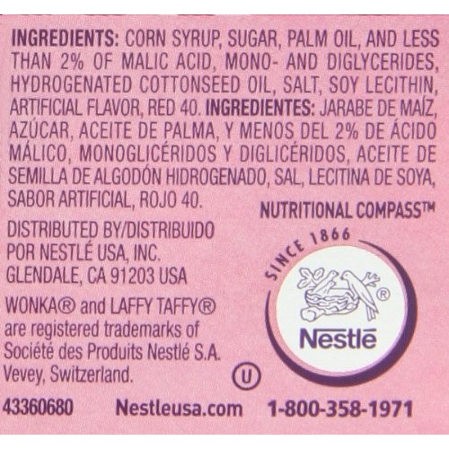 Laffy Taffy Candy Jar, Strawberry, 145Count