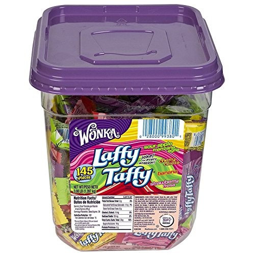 Nestlé 48749 Wonka Assorted Flavor Laffy Taffy, 3.08Lb, 145 Wrap