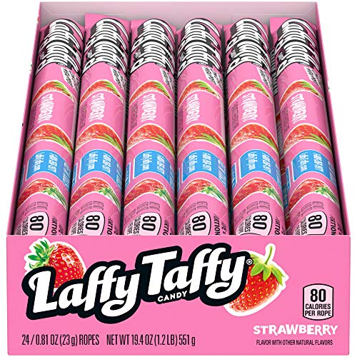 Laffy Taffy Rope, Strawberry, 0.81 Ounce Pack Of 24