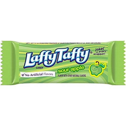 Wonka Laffy Taffy Jar, Sour Apple, 145-Count