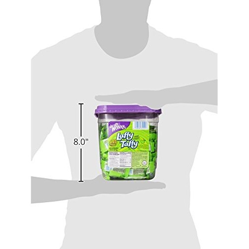 Wonka Laffy Taffy Jar, Sour Apple, 145-Count