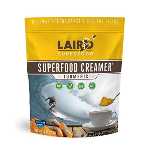 Laird Superfood Coffee Creamer Vegan Turmeric, 16 Ounce Pack Of 1