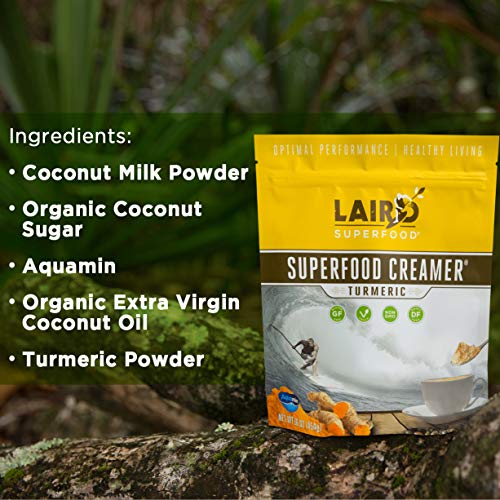 Laird Superfood Coffee Creamer Vegan Turmeric - Vegan Non-Dairy