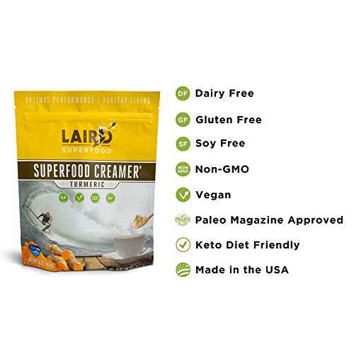 Laird Superfood Coffee Creamer Vegan Turmeric - Vegan Non-Dairy