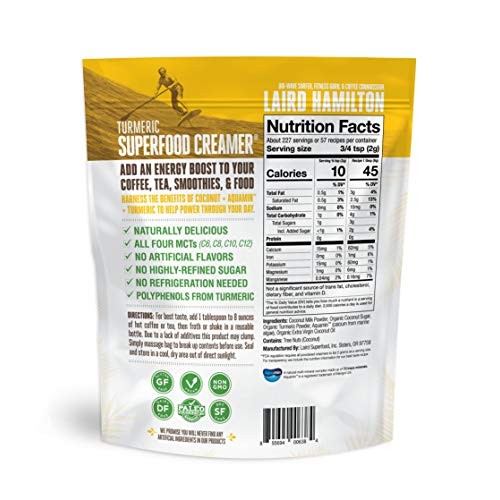 Laird Superfood Coffee Creamer Vegan Turmeric - Vegan Non-Dairy