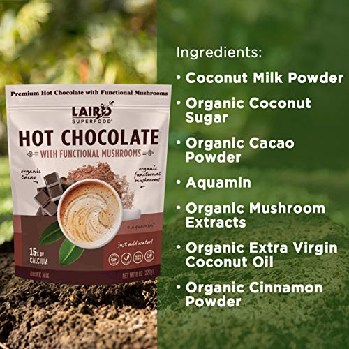 Laird Superfood Functional Mushrooms Hot Chocolate 8 Ounce