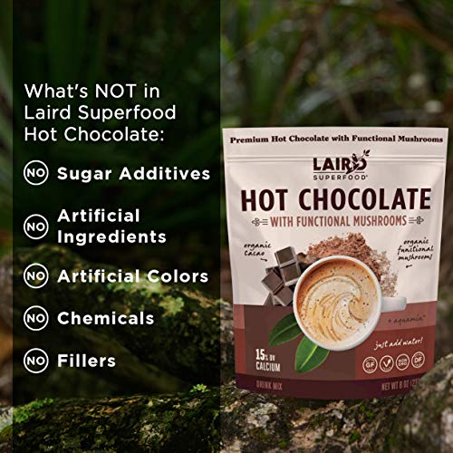 Laird Superfood Functional Mushrooms Hot Chocolate 8 Ounce
