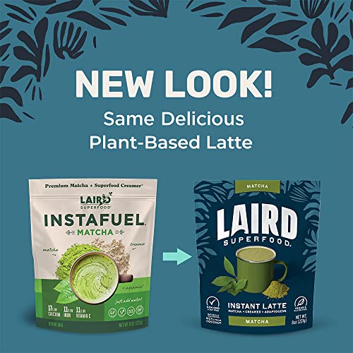Laird Superfood Matcha Instant Latte with Adaptogens - Matcha La...