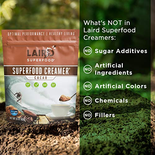 Laird Superfood Non-Dairy Coffee Creamer Cacao - Powder Coconut