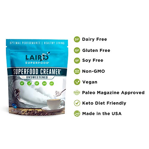 Laird Superfood Non-Dairy Coffee Creamer Unsweetened - Non-Gmo P