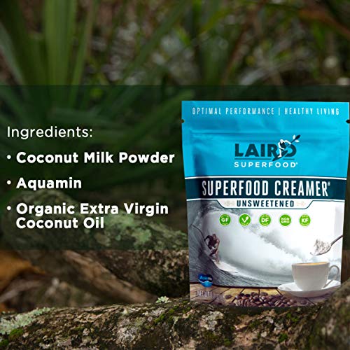 Laird Superfood Non-Dairy Coffee Creamer Unsweetened - Non-Gmo P