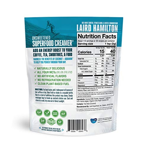 Laird Superfood Non-Dairy Coffee Creamer Unsweetened - Non-Gmo P