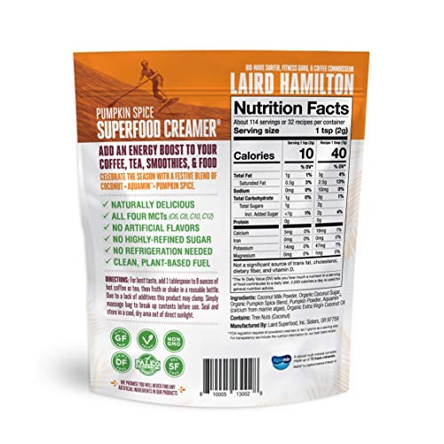 Laird Superfood Pumpkin Spice Coffee Creamer - Limited Edition F