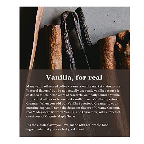 Laird Superfood Vanilla Coffee Creamer Powder - Made With Real V