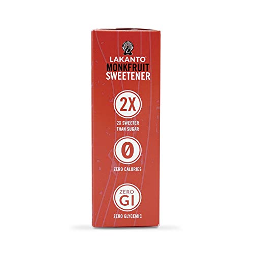 Lakanto Monkfruit Natural Golden Sweetener Packets - Zero Calori
