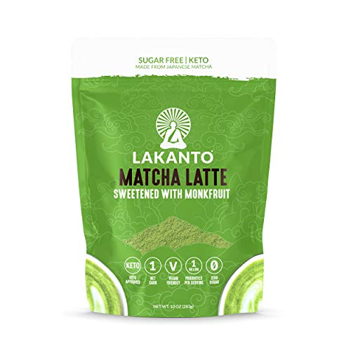 Lakanto Matcha Latte, Green Tea Powder With Probiotics And Fiber