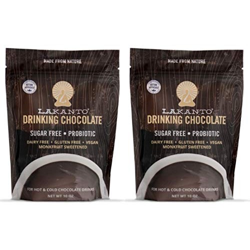 Lakanto Drinking Chocolate, 1 Net Carb, 10 Ounce Pack Of 2