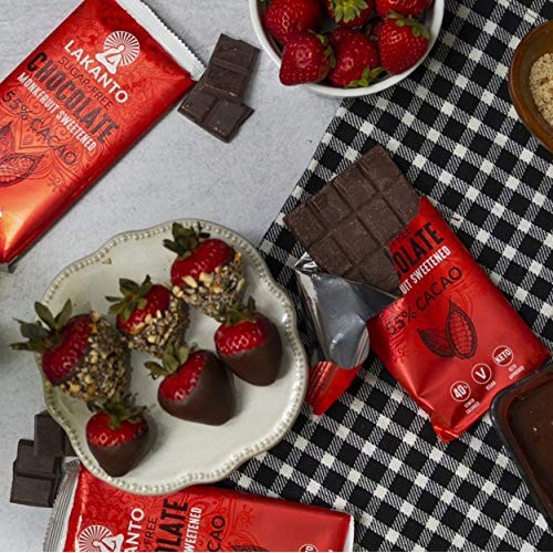 Lakanto Chocolate Bar 55% Gluten And Sugar Free, 3 Oz