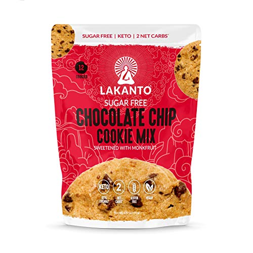 Lakanto Chocolate Chip Cookie Mix - Sugar Free, Sweetened With M