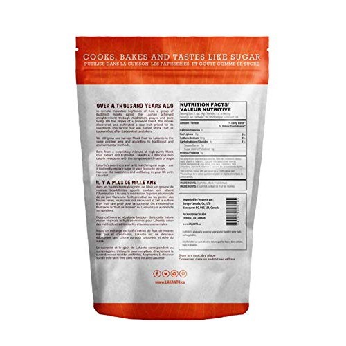 Lakanto Classic Monkfruit Natural Sweetener, 8.29 Oz 235 G,