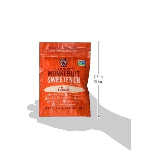 Lakanto Classic Monkfruit Natural Sweetener, 8.29 Oz 235 G,