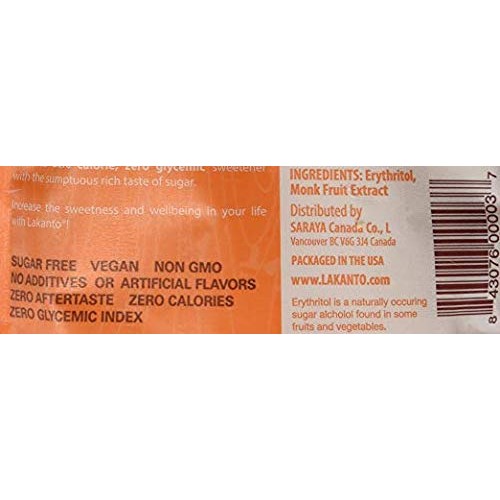 Lakanto - Golden Sweetener All Natural Sugar Substitute 235G/8.2