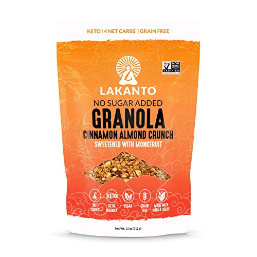 Lakanto Healthy Quick Breakfast Granola, Cinnamon Almond Crunch