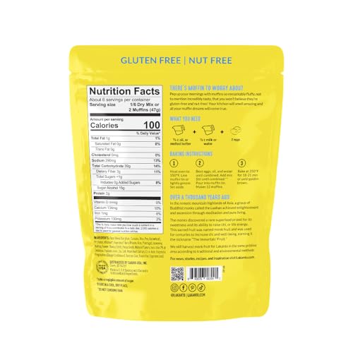 Lakanto Lemon Poppy Seed Muffin Mix - Sweetened with Monk Fruit ...