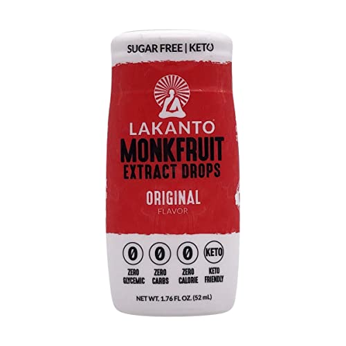 Lakanto Liquid Monkfruit Extract Sweetener, Sugar-Free Keto Drop