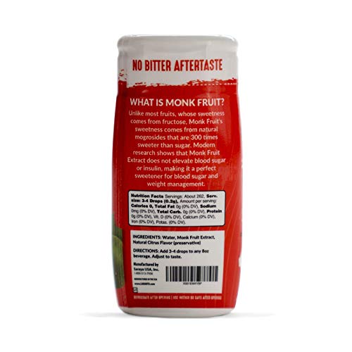 Lakanto Liquid Monkfruit Sweetener | Zero Calories | Original Fl