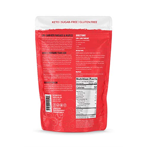 Lakanto Low-Carb Pancake And Waffle Mix, Gluten-Free 1 Pound