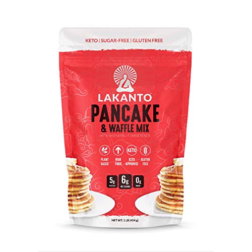 Lakanto Low-Carb Pancake And Waffle Mix, Gluten-Free 1 Pound