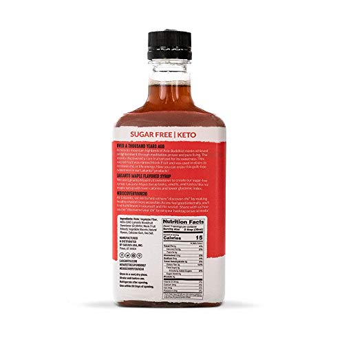 Lakanto Maple Flavored Sugar-Free Syrup, 1 Net Carb Maple Syrup