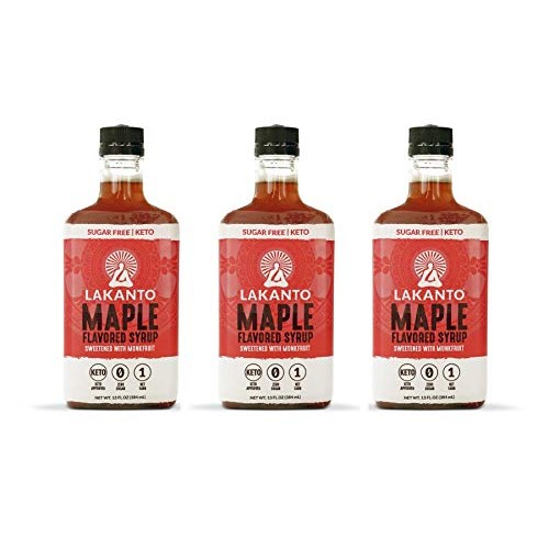 Lakanto Maple Flavored Sugar-Free Syrup, 1 Net Carb Maple Syrup