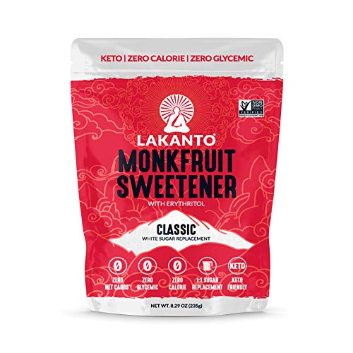Lakanto Monk Fruit Sweetener, Classic, 8.29 Oz